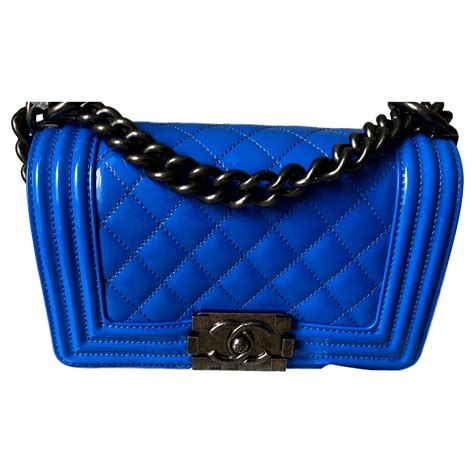 chanel blue boy handbag|boy Chanel bag price.